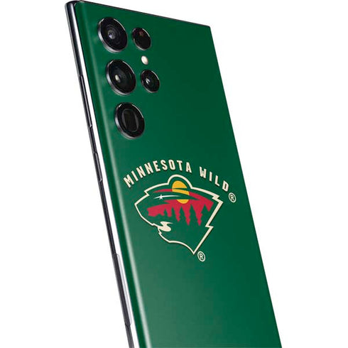 NHL Minnesota Wild Solid Background Galaxy S22 Ultra Skin