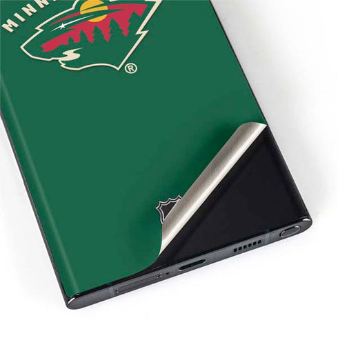 NHL Minnesota Wild Solid Background Galaxy S22 Ultra Skin