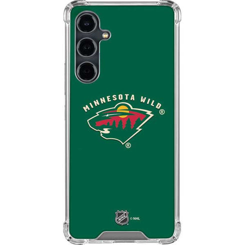 NHL Minnesota Wild Solid Background Galaxy S23 FE Clear Case