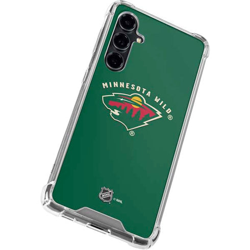NHL Minnesota Wild Solid Background Galaxy S23 FE Clear Case