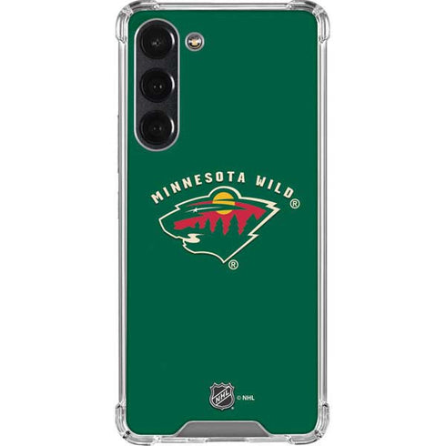 NHL Minnesota Wild Solid Background Galaxy S23 Plus Clear Case