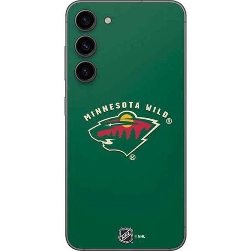 NHL Minnesota Wild Solid Background Galaxy S23 Plus Skin