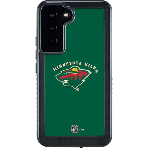 NHL Minnesota Wild Solid Background Galaxy S23 Plus Waterproof Case