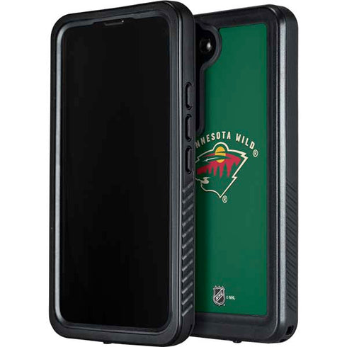 NHL Minnesota Wild Solid Background Galaxy S23 Plus Waterproof Case