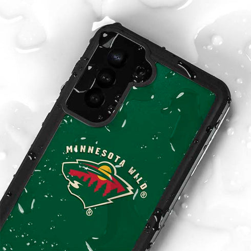 NHL Minnesota Wild Solid Background Galaxy S23 Plus Waterproof Case