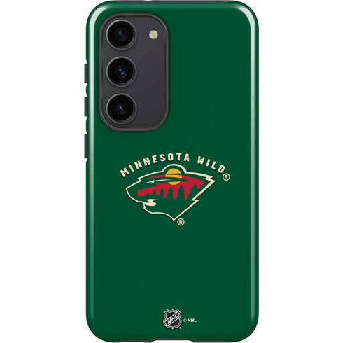 NHL Minnesota Wild Solid Background Galaxy S23 Pro Case