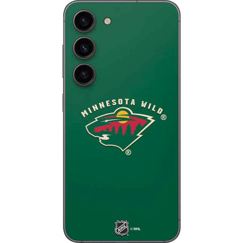 NHL Minnesota Wild Solid Background Galaxy S23 Skin
