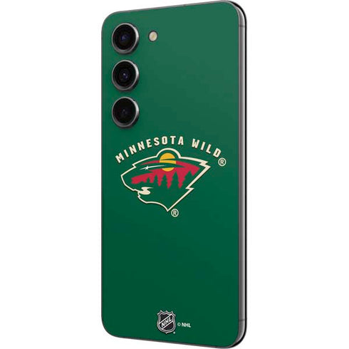 NHL Minnesota Wild Solid Background Galaxy S23 Skin