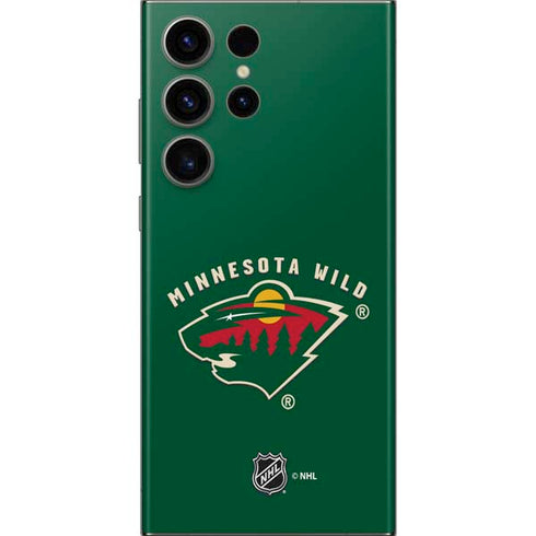 NHL Minnesota Wild Solid Background Galaxy S23 Ultra Skin