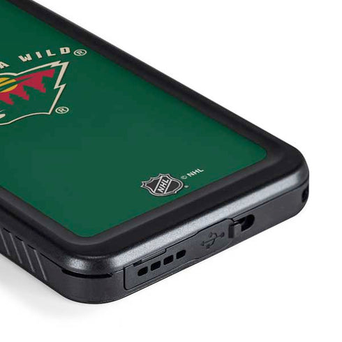 NHL Minnesota Wild Solid Background Galaxy S23 Waterproof Case
