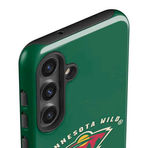 NHL Minnesota Wild Solid Background Galaxy S24 Impact Case