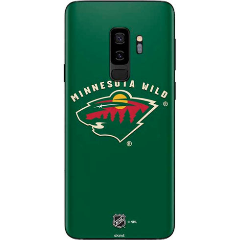 NHL Minnesota Wild Solid Background Galaxy S9 Plus Skin