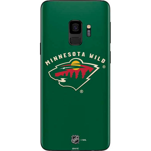 NHL Minnesota Wild Solid Background Galaxy S9 Skin