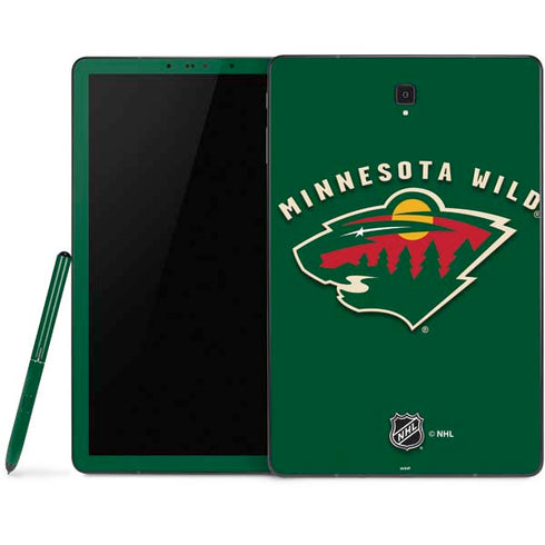 NHL Minnesota Wild Solid Background Samsung Galaxy Tab Skin