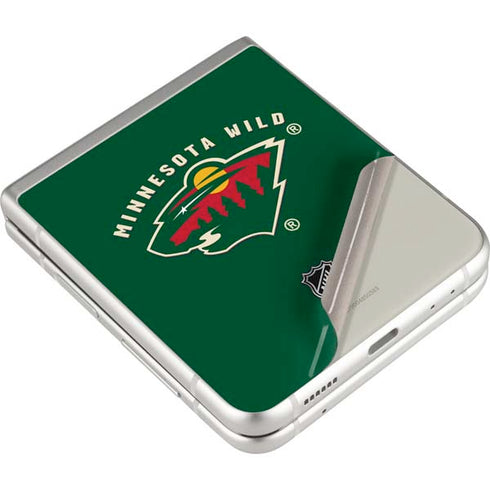 NHL Minnesota Wild Solid Background Galaxy Z Flip3 5G Skin