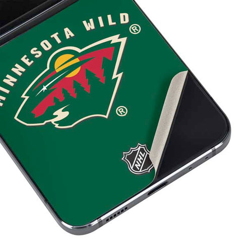 NHL Minnesota Wild Solid Background Galaxy Z Flip5 5G Skin