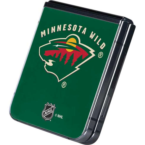 NHL Minnesota Wild Solid Background Galaxy Z Flip5 5G Skin