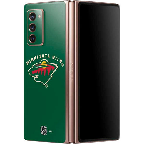 NHL Minnesota Wild Solid Background Galaxy Z Fold2 5G Skin