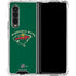NHL Minnesota Wild Solid Background Galaxy Z Fold4 5G Clear Case