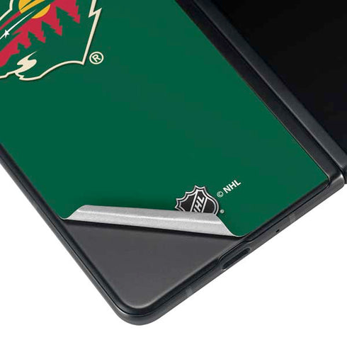 NHL Minnesota Wild Solid Background Galaxy Z Fold4 5G Skin