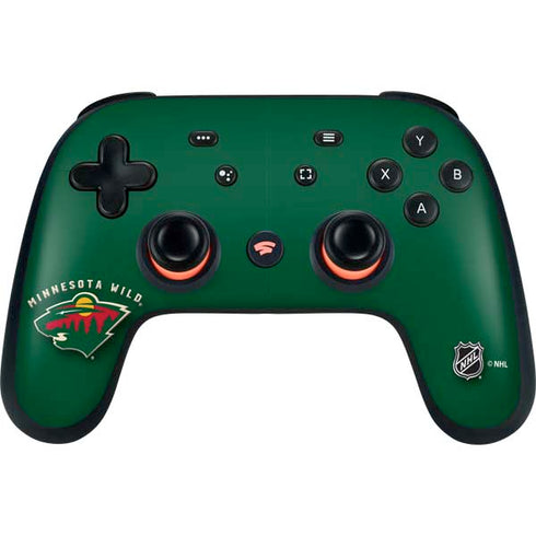 NHL Minnesota Wild Solid Background Google Stadia Controller Skin