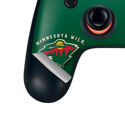 NHL Minnesota Wild Solid Background Google Stadia Controller Skin