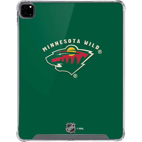 NHL Minnesota Wild Solid Background iPad Pro 12.9in (2020) Clear Case