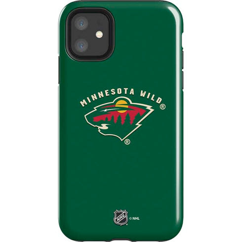 NHL Minnesota Wild Solid Background iPhone 11 Impact Case