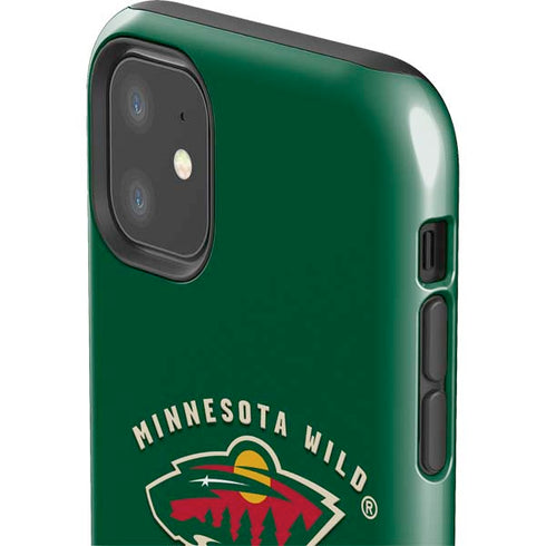 NHL Minnesota Wild Solid Background iPhone 11 Impact Case