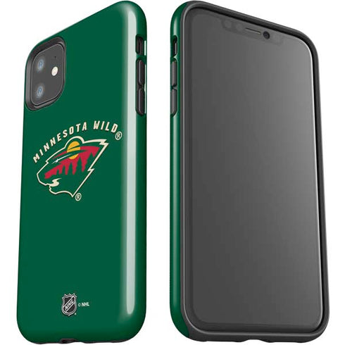 NHL Minnesota Wild Solid Background iPhone 11 Impact Case