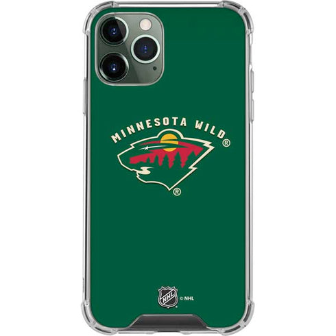 NHL Minnesota Wild Solid Background iPhone 11 Pro Max Clear Case