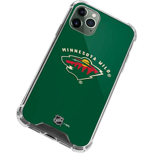 NHL Minnesota Wild Solid Background iPhone 11 Pro Max Clear Case