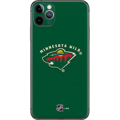 NHL Minnesota Wild Solid Background iPhone 11 Pro Max Skin