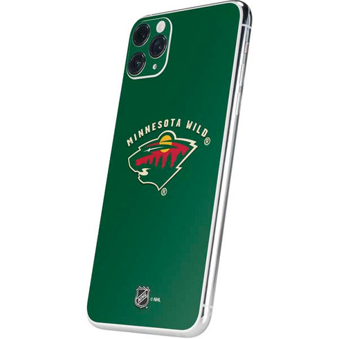 NHL Minnesota Wild Solid Background iPhone 11 Pro Max Skin