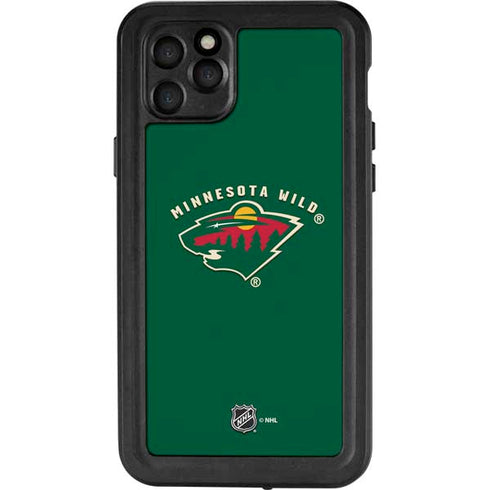 NHL Minnesota Wild Solid Background iPhone 11 Pro Max Waterproof Case