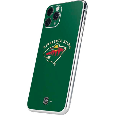 NHL Minnesota Wild Solid Background iPhone 11 Pro Skin