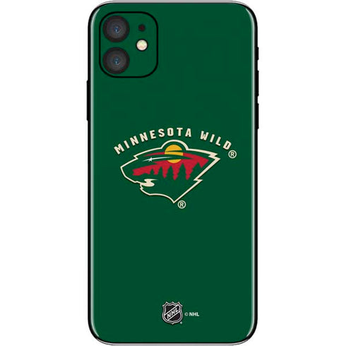 NHL Minnesota Wild Solid Background iPhone 11 Skin