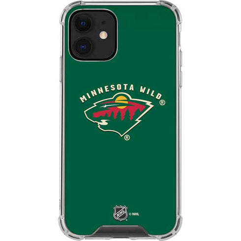 NHL Minnesota Wild Solid Background iPhone 12 Clear Case