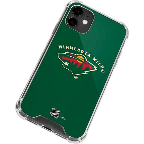 NHL Minnesota Wild Solid Background iPhone 12 Clear Case