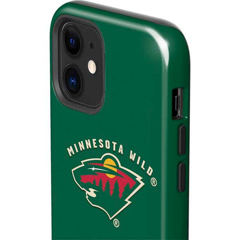 NHL Minnesota Wild Solid Background iPhone 12 Impact Case