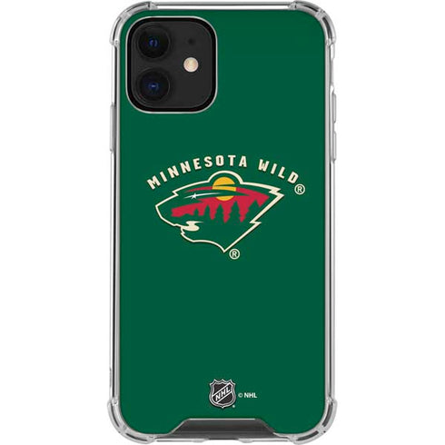 NHL Minnesota Wild Solid Background iPhone 12 Mini Clear Case