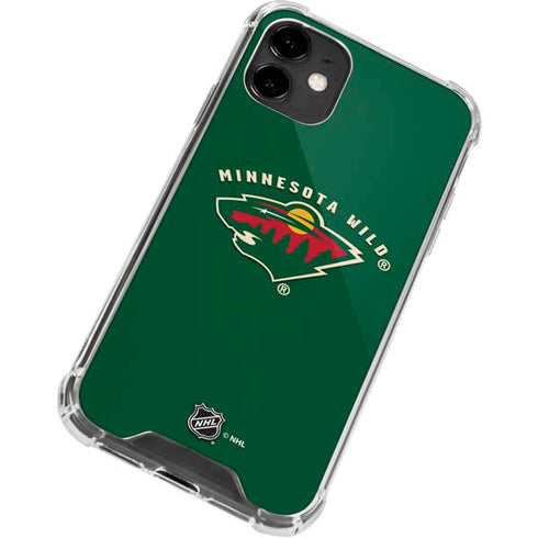 NHL Minnesota Wild Solid Background iPhone 12 Mini Clear Case