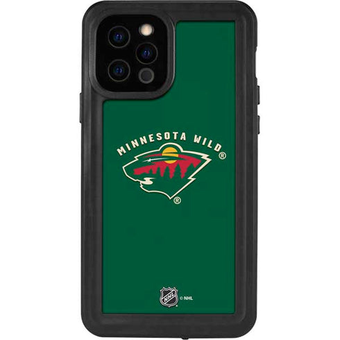 NHL Minnesota Wild Solid Background iPhone 12 Pro Waterproof Case