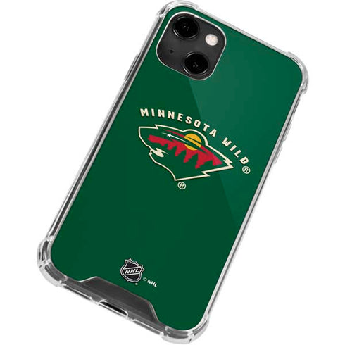 NHL Minnesota Wild Solid Background iPhone 13 Clear Case