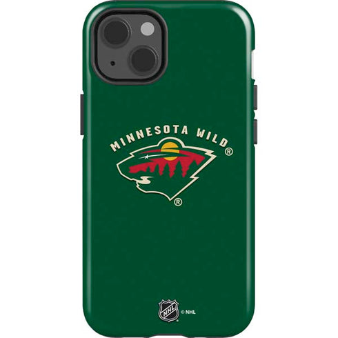 NHL Minnesota Wild Solid Background iPhone 13 Impact Case