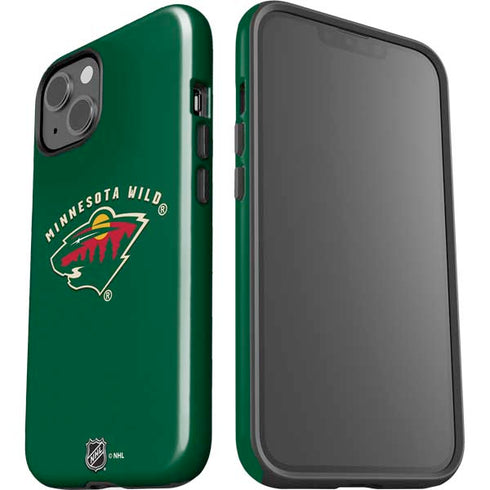 NHL Minnesota Wild Solid Background iPhone 13 Impact Case