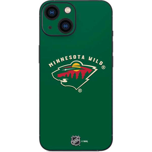 NHL Minnesota Wild Solid Background iPhone 13 Mini Skin
