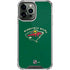 NHL Minnesota Wild Solid Background iPhone 13 Pro Max Clear Case