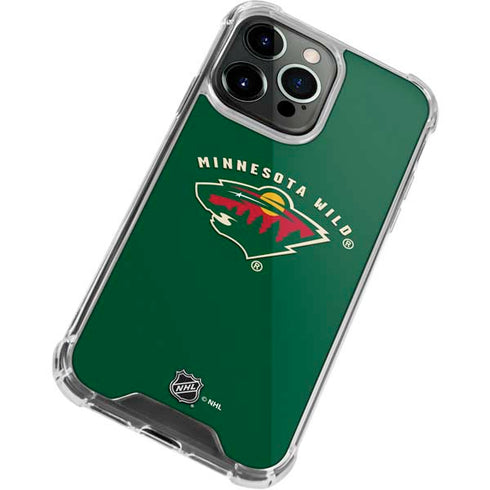 NHL Minnesota Wild Solid Background iPhone 13 Pro Max Clear Case