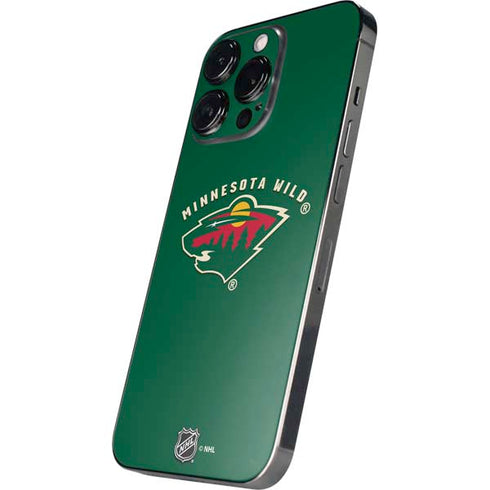 NHL Minnesota Wild Solid Background iPhone 13 Pro Max Skin